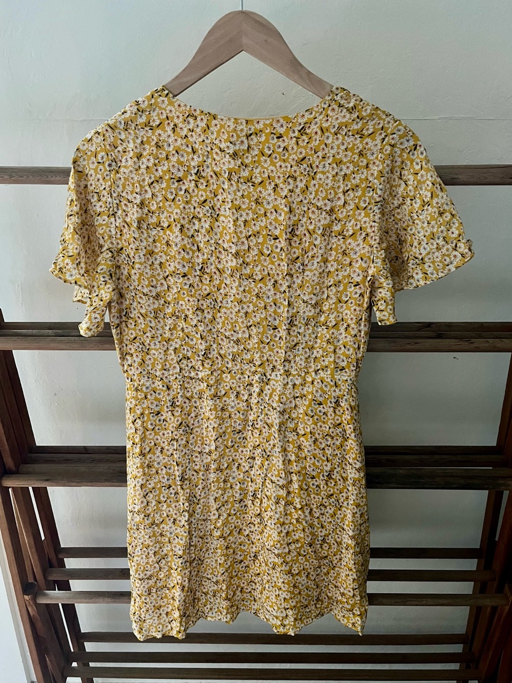 NWT Princess Polly Yellow Floral Button-Front Mini Dress - Picture 4 of 7